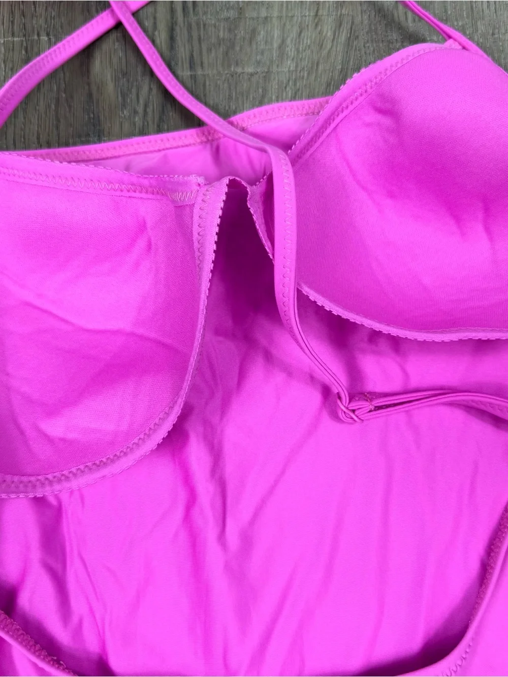 SKIMS Cami One Piece Swimsuit Neon Orchid Pink XL NEW Bright Barbiecore Beach
